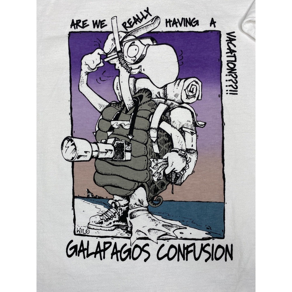 Nomada Galapagos Comics Wilo Graphic T Shirt Mens S White Retro Rare Vintage - Picture 5 of 11